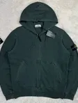 Stone Island Stone Island Garment Dyed Zip Hoodie