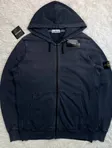 Stone Island Stone Island Garment Dyed Zip Hoodie 