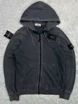 Stone Island Stone Island Garment Dyed Zip Hoodie 