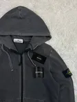 Stone Island Stone Island Garment Dyed Zip Hoodie 