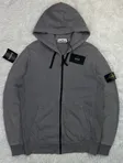 Stone Island Stone Island Garment Dyed Zip Hoodie