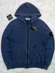 Stone Island Stone Island Garment Dyed Zip Hoodie 