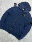 Stone Island Stone Island Garment Dyed Zip Hoodie 
