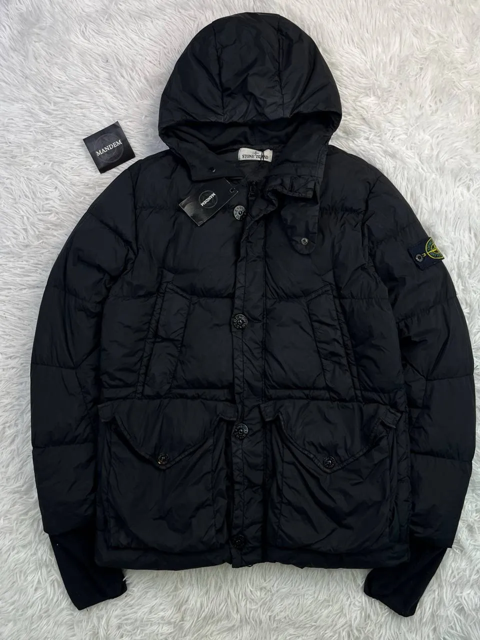 Stone Island Stone Island Garment Dyed Crinkle Reps Ny Down