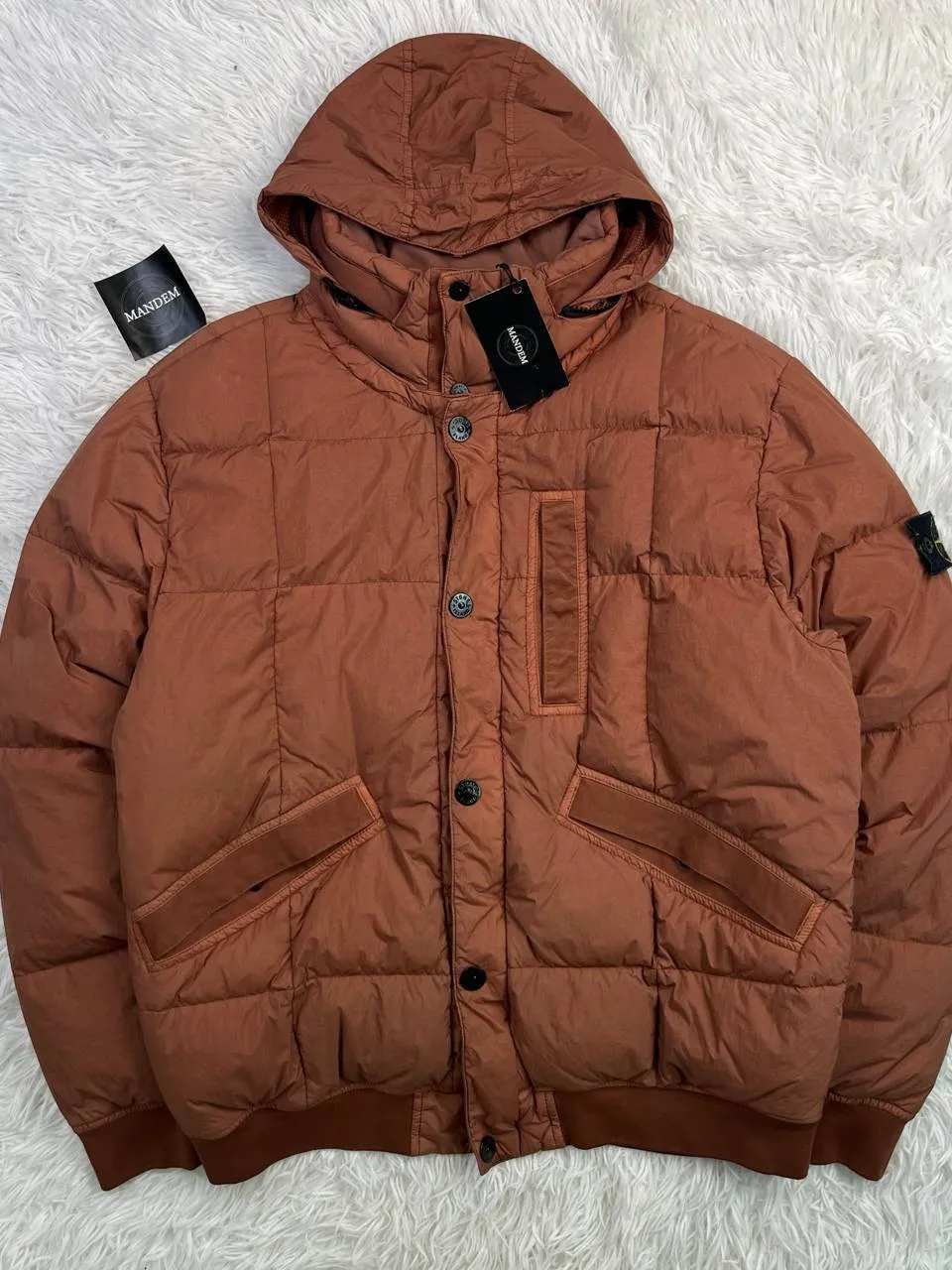 Stone Island Stone Island Garment Dyed Crinkle Reps Ny Down