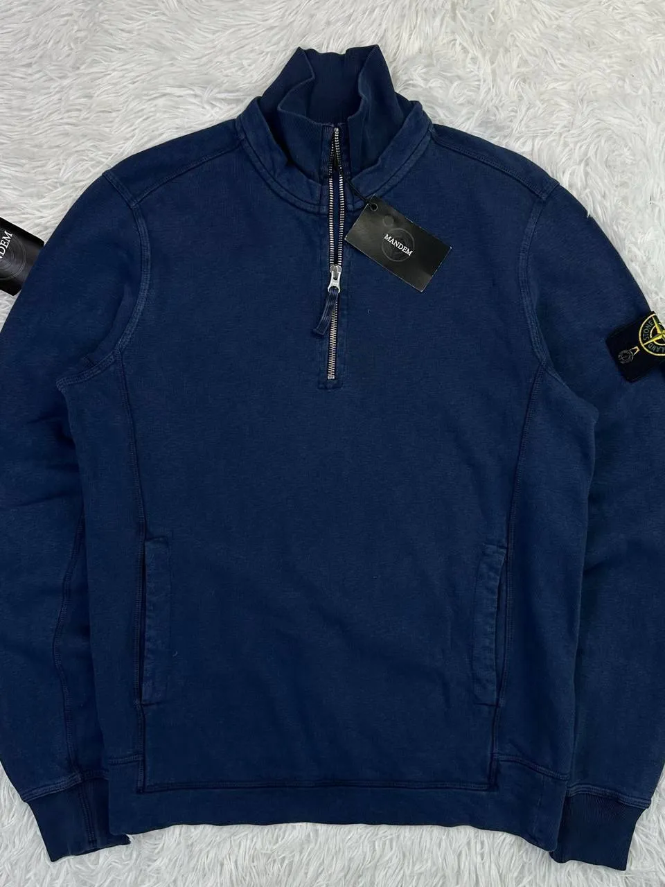 Stone Island Stone Island Garment Dyed 1/4 Zip