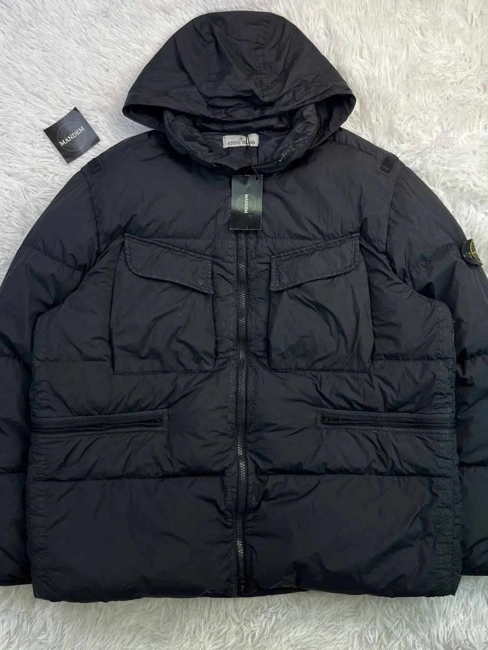 Stone Island Stone Island Garment Dyed Crinkle Reps NY Down 