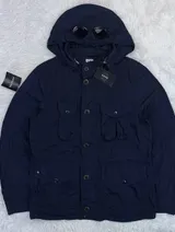 CP Company C.P. Company Giacca Chrome Garment Dyed Nylon Multipocket Jacket