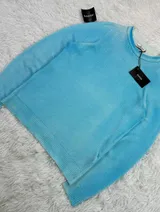 Stone Island Stone Island Burgundy Mock Neck Hand Dyed Jumper