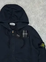 Stone Island Stone Island Garment Dyed Zip Hoodie 
