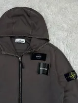 Stone Island Stone Island Garment Dyed Zip Hoodie