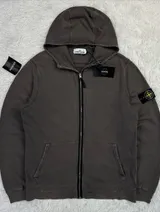 Stone Island Stone Island Garment Dyed Zip Hoodie
