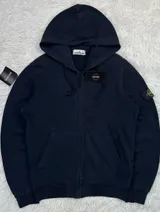 Stone Island Stone Island Garment Dyed Zip Hoodie