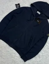 Stone Island Stone Island Garment Dyed Zip Hoodie