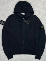 Stone Island Stone Island Garment Dyed Zip Hoodie 