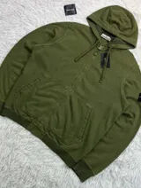 Stone Island Stone Island Garment Dyed Zip Hoodie 