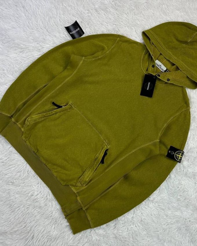 Stone Island Garment Dyed Hoodie