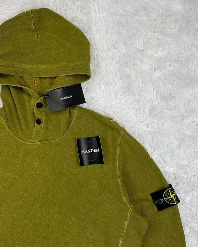 Stone Island Garment Dyed Hoodie